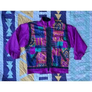 Vintage Westbound Sport Women's Windbreaker Multi Color Jacket
